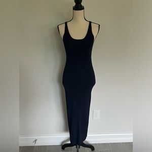 Zara Knit Maxi Navy Blue Dress